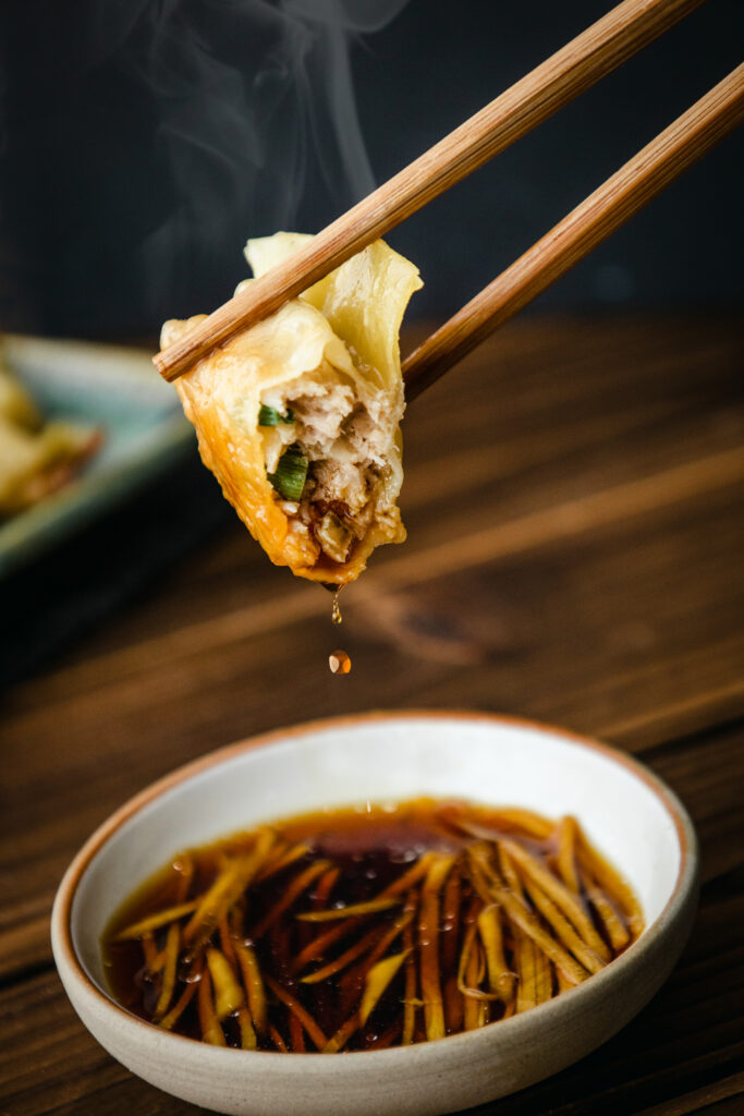 dumpling close up photography